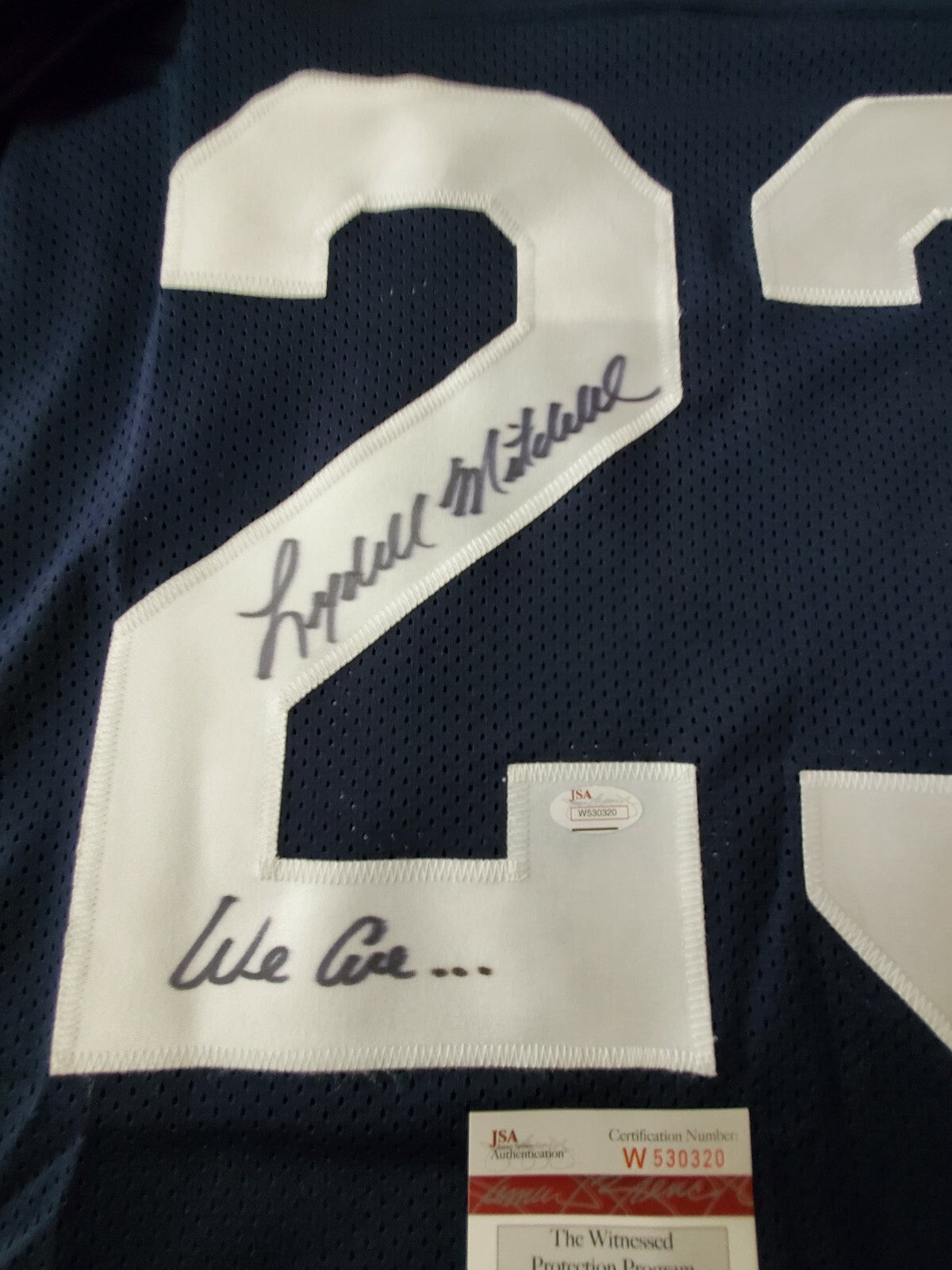 Penn State Lydell Mitchell Autographed Signed Inscribed Jersey Jsa Coa