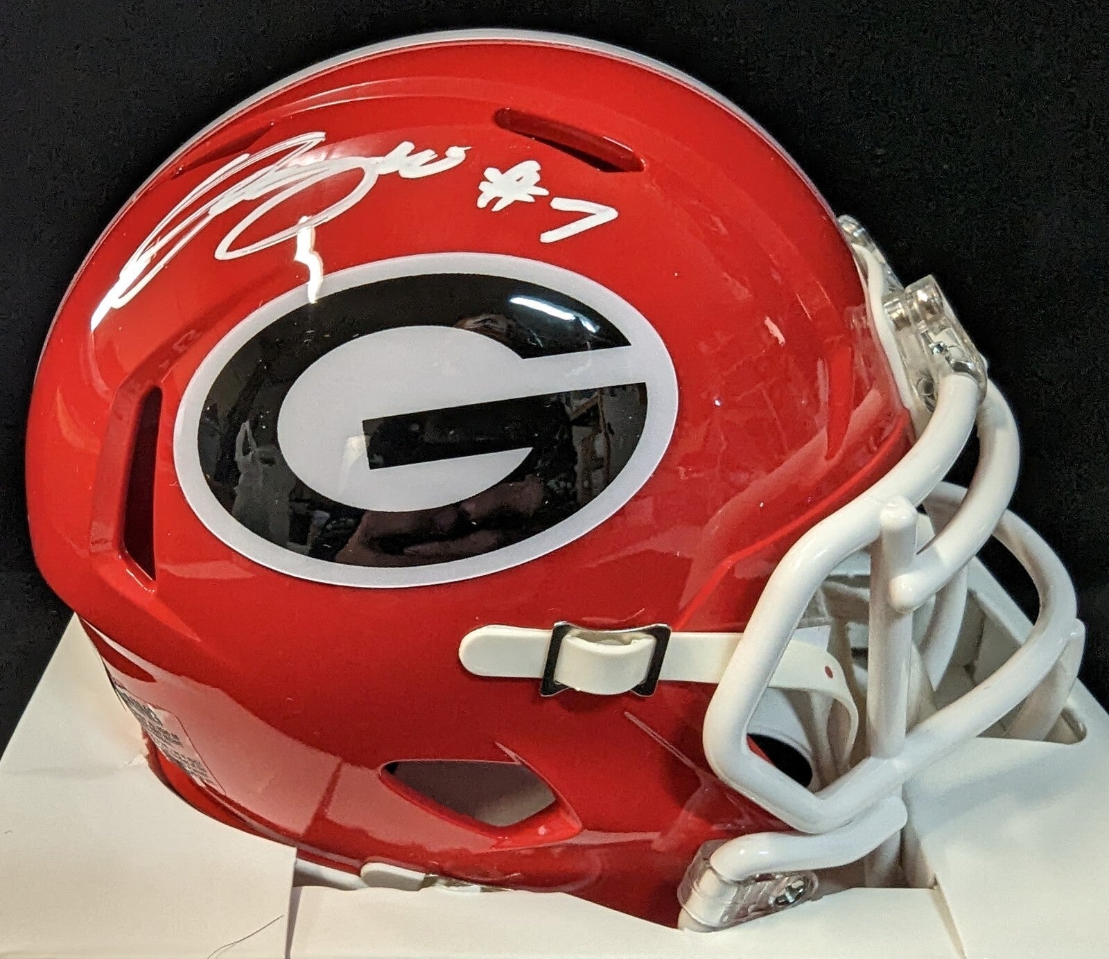 Georgia Bulldogs Quay Walker Autographed Signed Mini Helmet Beckett Holo