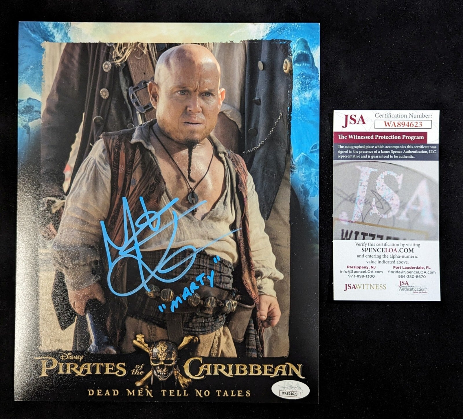 Martin Klebba Pirates Of Caribbean Hand Signed Autographed 8 X 10 Photo Jsa Coa