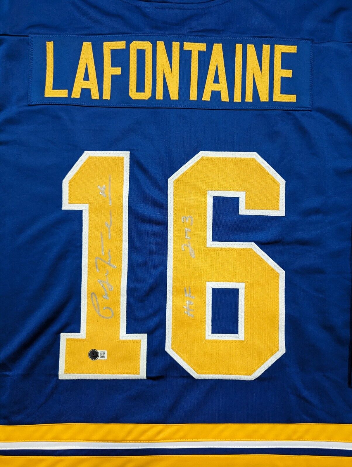 Buffalo Sabres Pat Lafontaine Autographed Signed Inscribed Jersey Beckett Holo