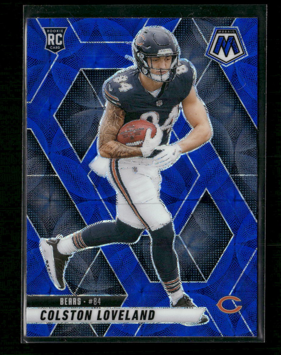 2025 Panini Mosaic Blue Scope Colston Loveland Rookie #304