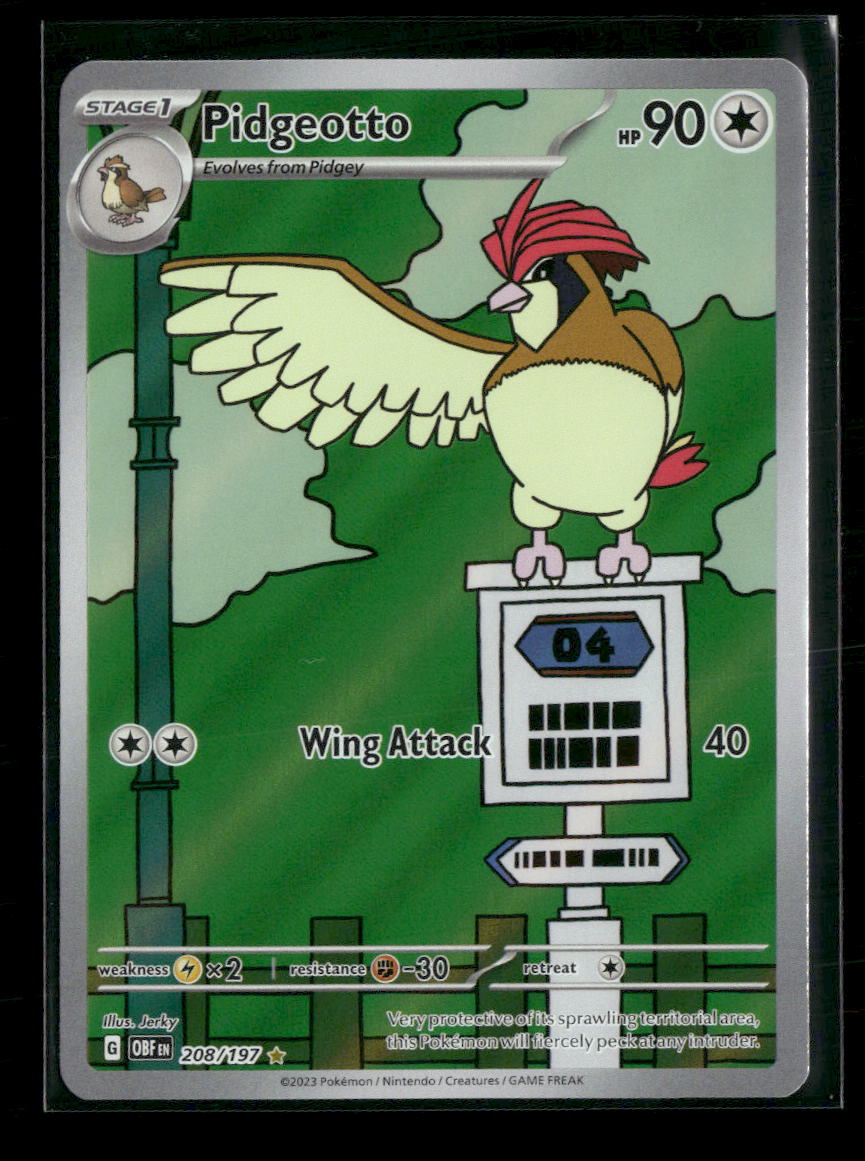 SV03: Obsidian Flames Pidgeotto #208/197