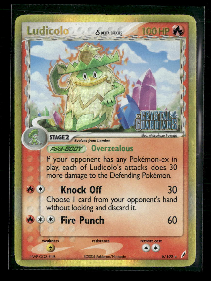Crystal Guardians Ludicolo (Delta Species) Reverse Holofoil #6/100