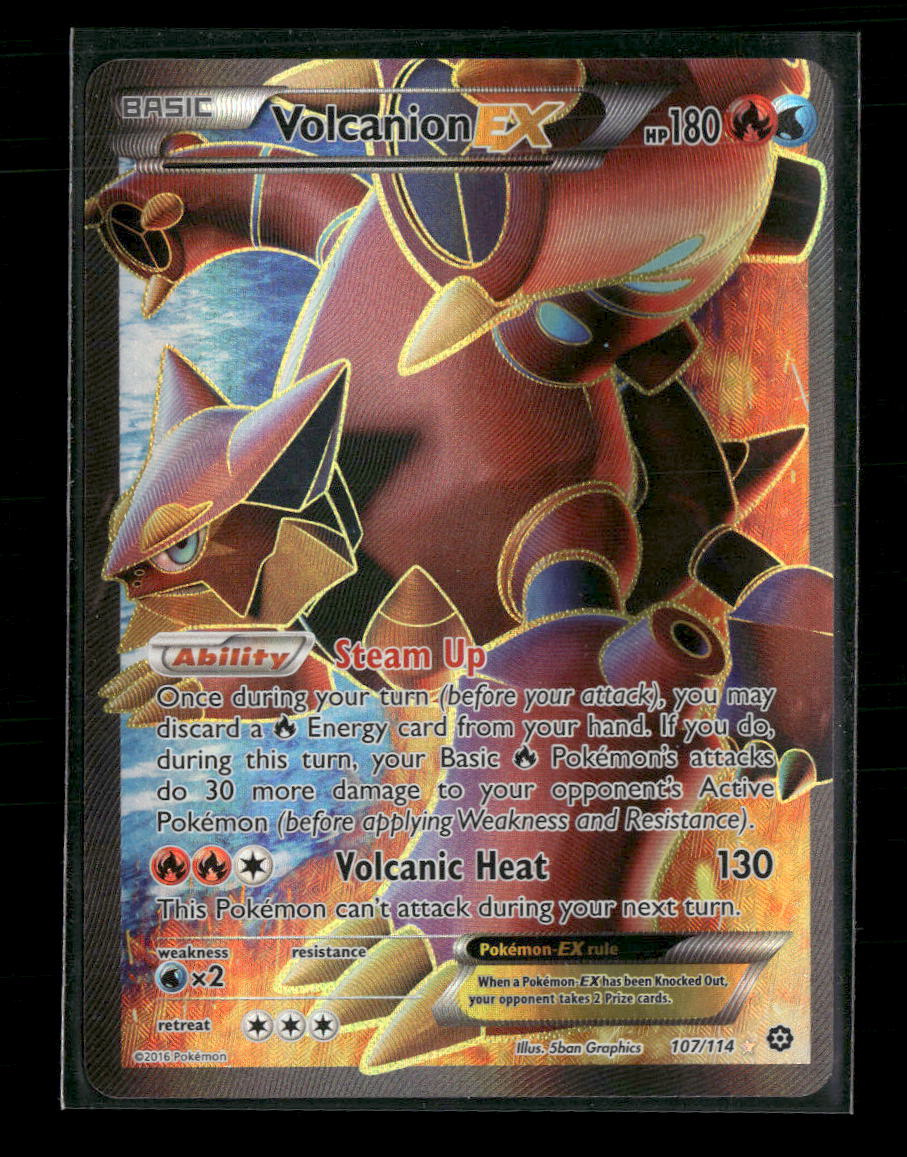 XY - Steam Siege Volcanion EX (Full Art) #107/114