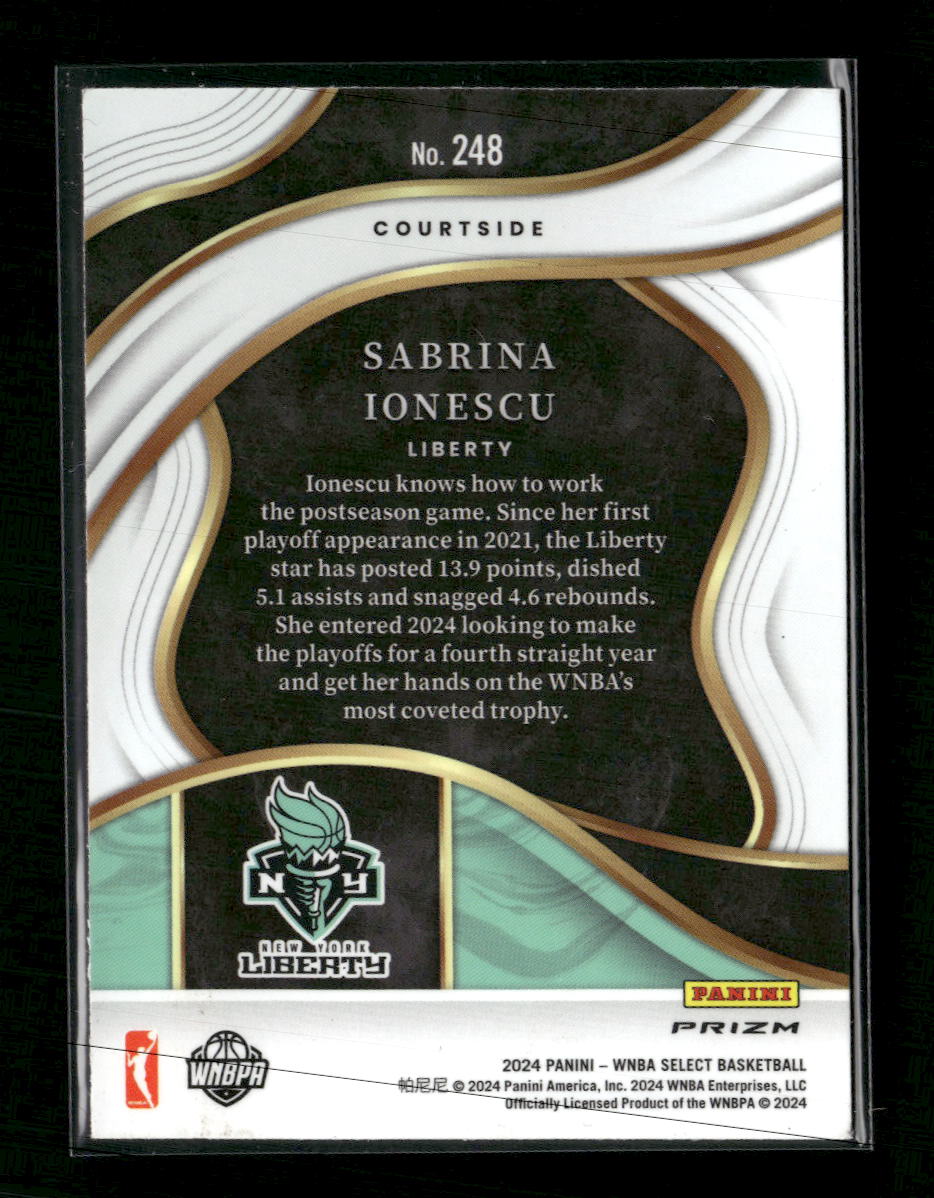 2024 Panini Select WNBA Prizms Pink Ice Sabrina Ionescu #248