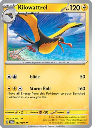 Kilowattrel 067/191 - SV08 Surging Sparks Reverse Holofoil