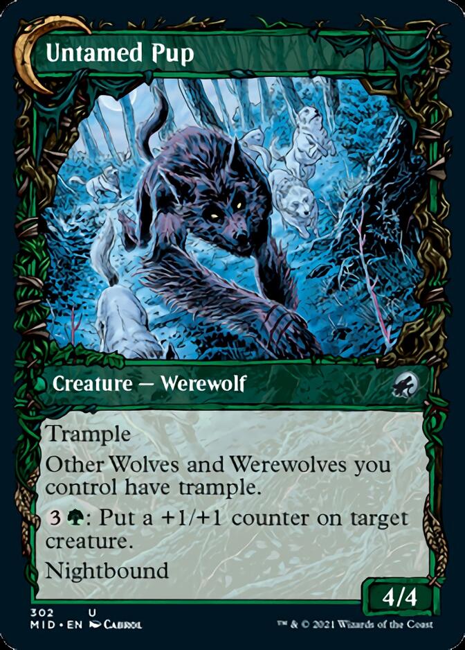 Hound Tamer // Untamed Pup (MID-302) - Innistrad: Midnight Hunt: (Showcase, Double Faced Transform)