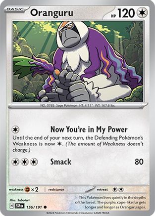 Oranguru 156/191 - SV08 Surging Sparks