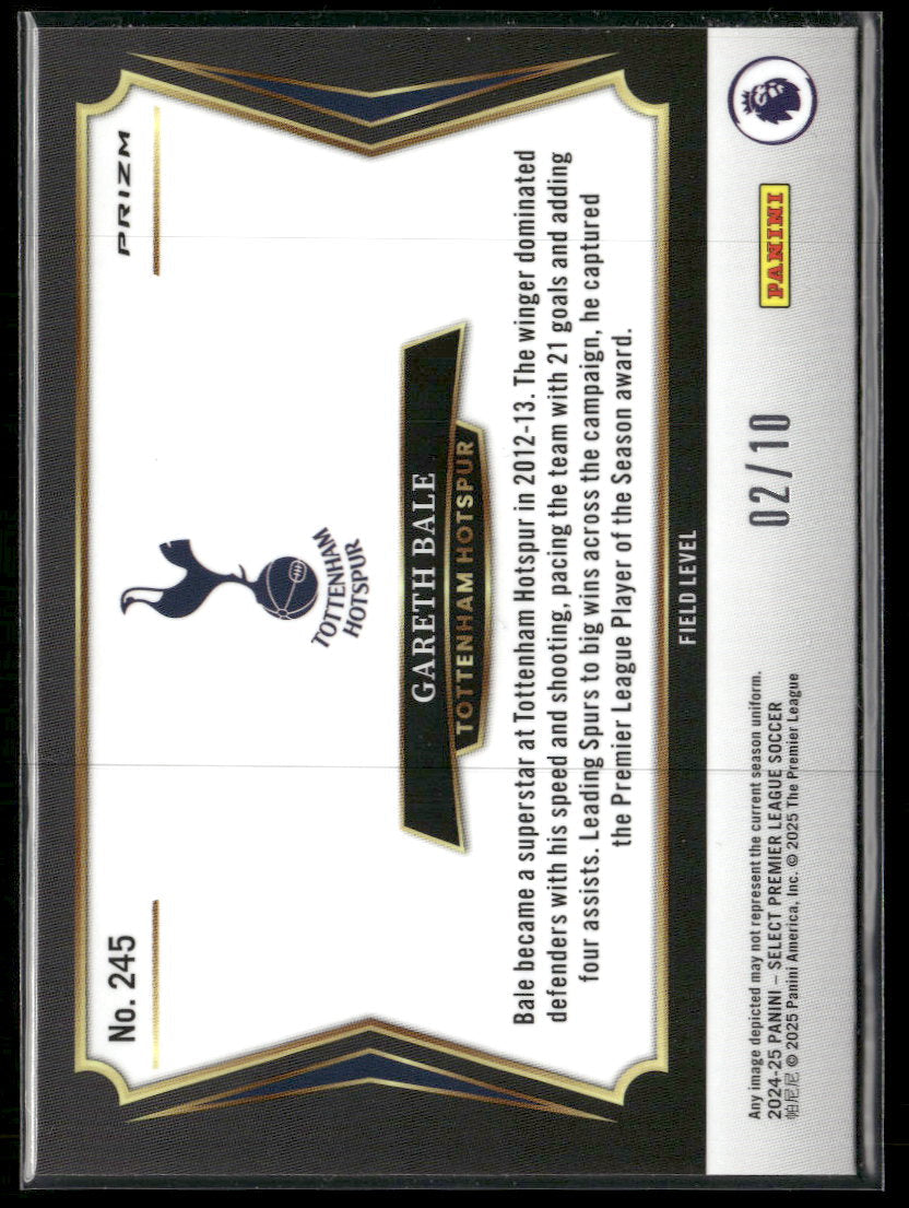 2024-25 Panini Select Premier League Gold Gareth Bale #/10 #245