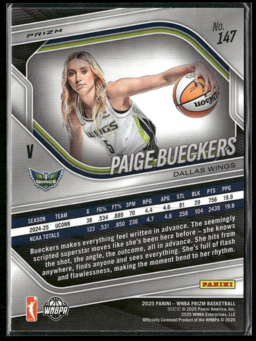 2025 Panini Prizm WNBA Ice Prizms Paige Bueckers #147
