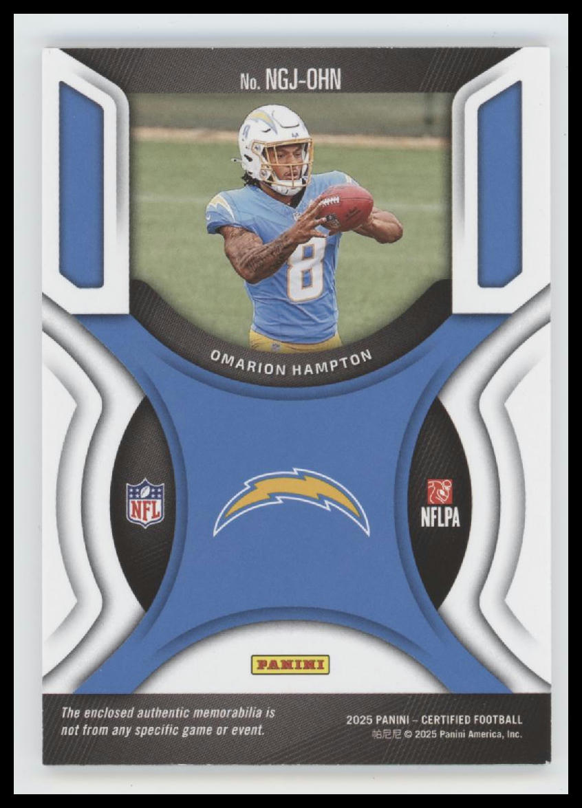 2025 Panini Certified New Generation Mirror Red Omarion Hampton #/99 #NGJ-OHN