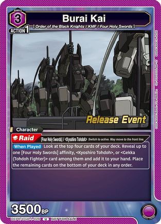 Burai Kai (UEPR/CGH-1-026) - UE04BT CODE GEASS Lelouch of the Rebellion Release Event Cards