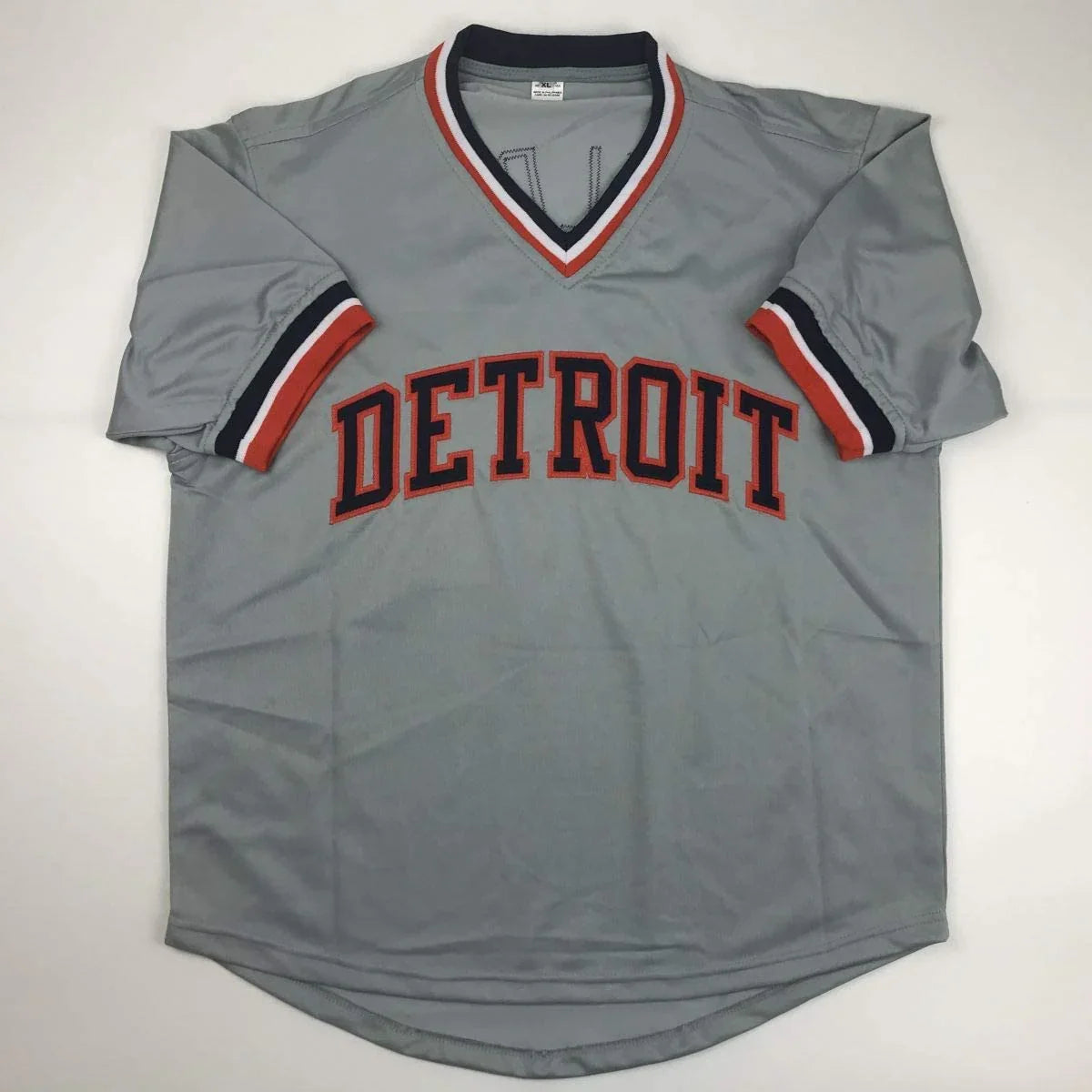 Autographed/Signed Cecil Fielder Detroit Grey Baseball Jersey JSA COA