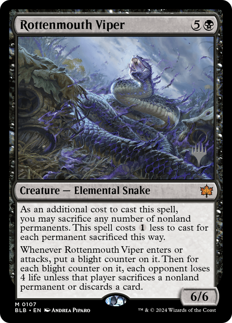Rottenmouth Viper (PPBLB-107) - Bloomburrow Promos