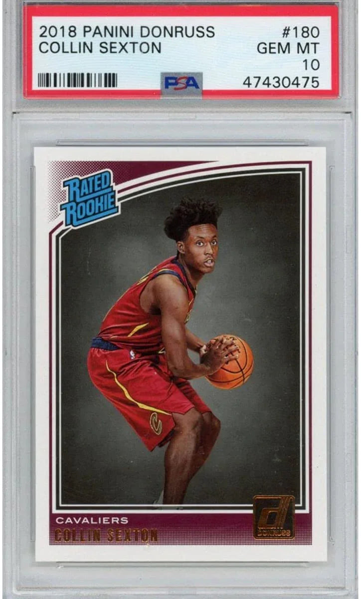 Graded 2018-19 Panini Donruss Collin Sexton #180 Rookie RC Basketball Card PSA 10 Gem Mint