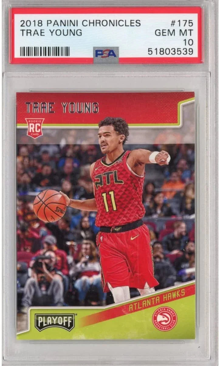Graded 2018-19 Panini Chronicles Trae Young #175 Rookie RC Basketball Card PSA 10 Gem Mint