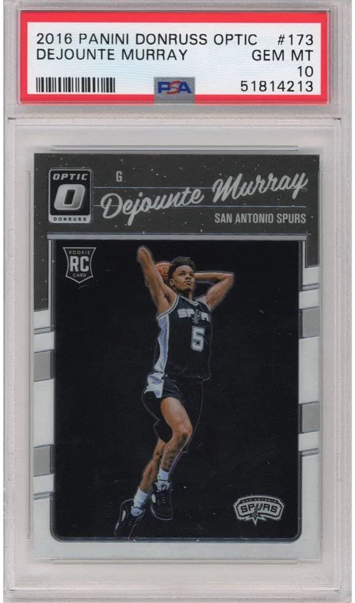 Graded 2016-17 Panini Donruss Optic Dejounte Murray #173 Rookie RC Basketball Card PSA 10 Gem Mint