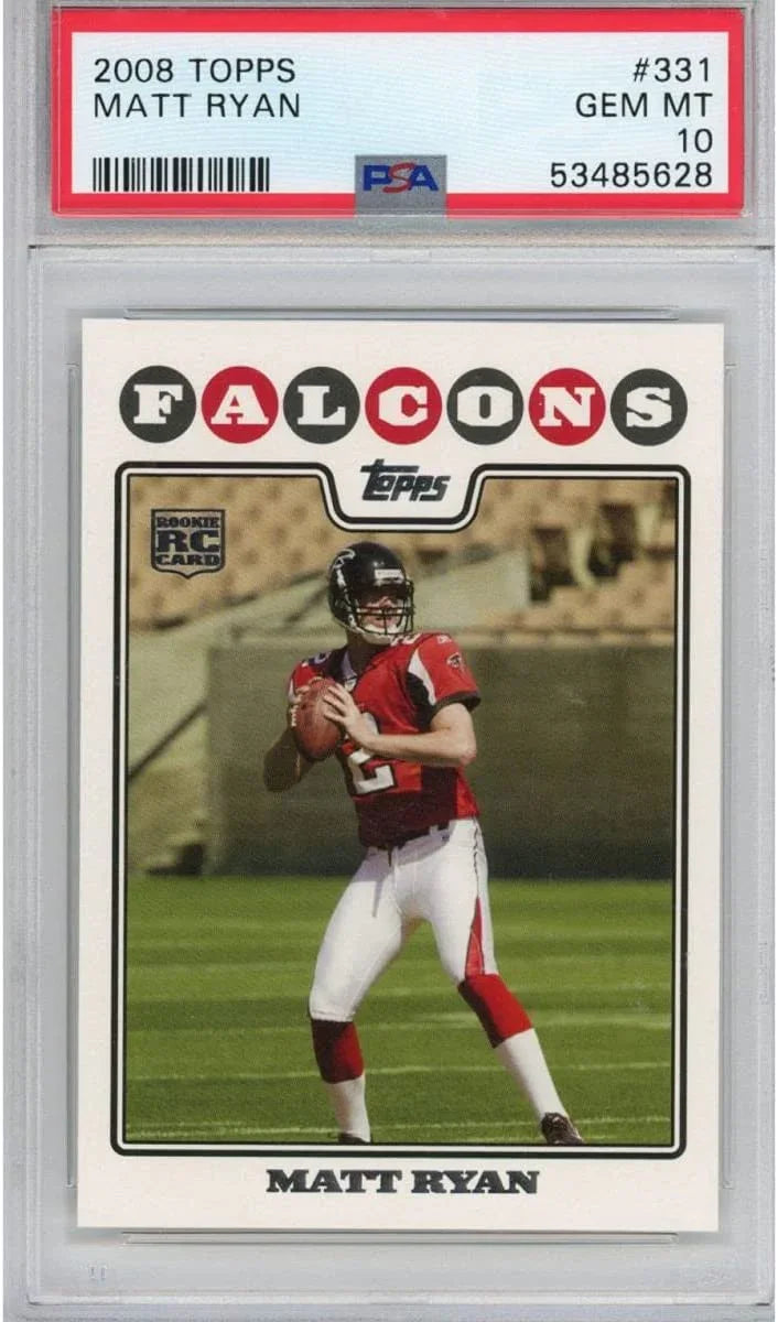 Graded 2008 Topps Matt Ryan #331 Rookie RC Football Card PSA 10 Gem Mint