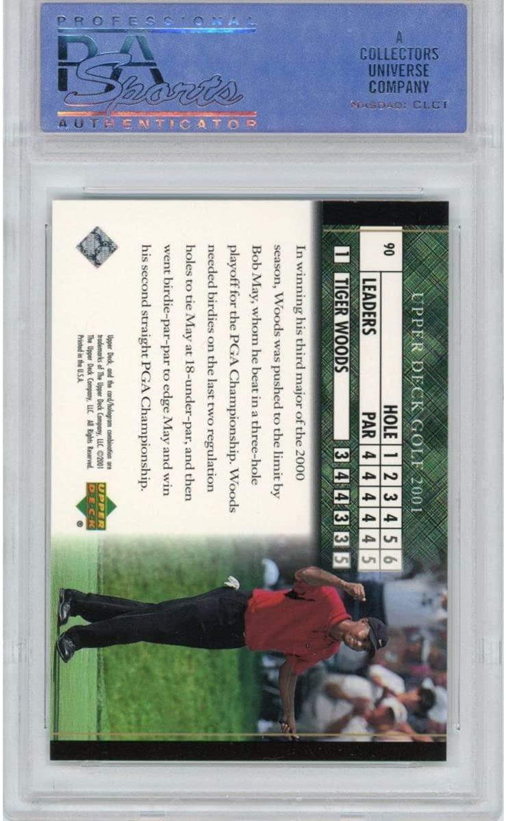 Graded 2001 Upper Deck UD Golf Tiger Woods #90 Rookie RC Golf Card PSA 10 Gem Mint