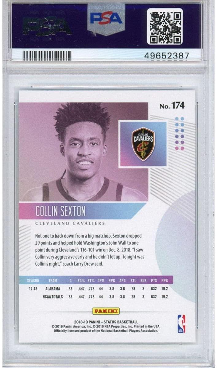 Graded 2018-19 Panini Status Collin Sexton #174 Purple Rookie RC Basketball Card PSA 10 Gem Mint
