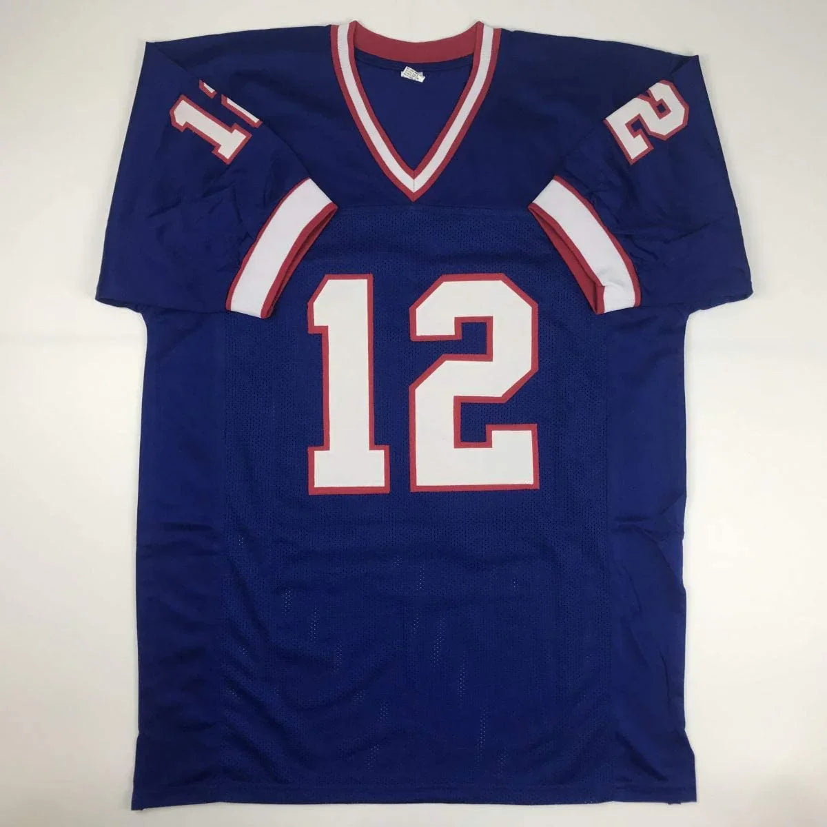 Autographed/Signed Jim Kelly Buffalo Blue Football Jersey JSA COA