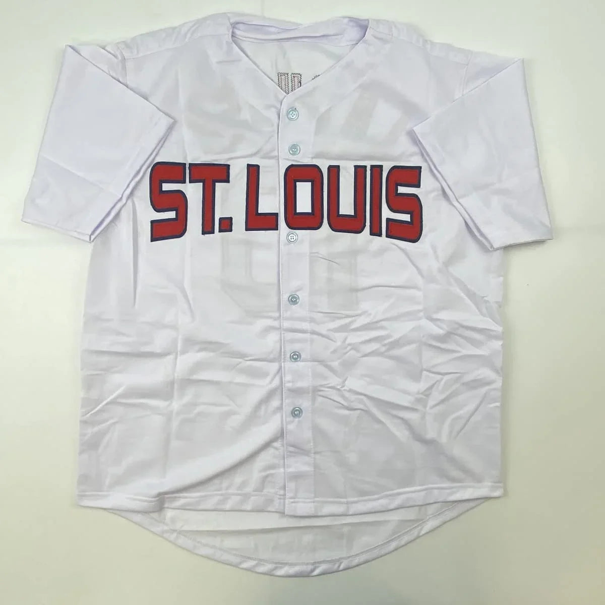 Autographed/Signed Tony La Russa St. Louis White Baseball Jersey JSA COA