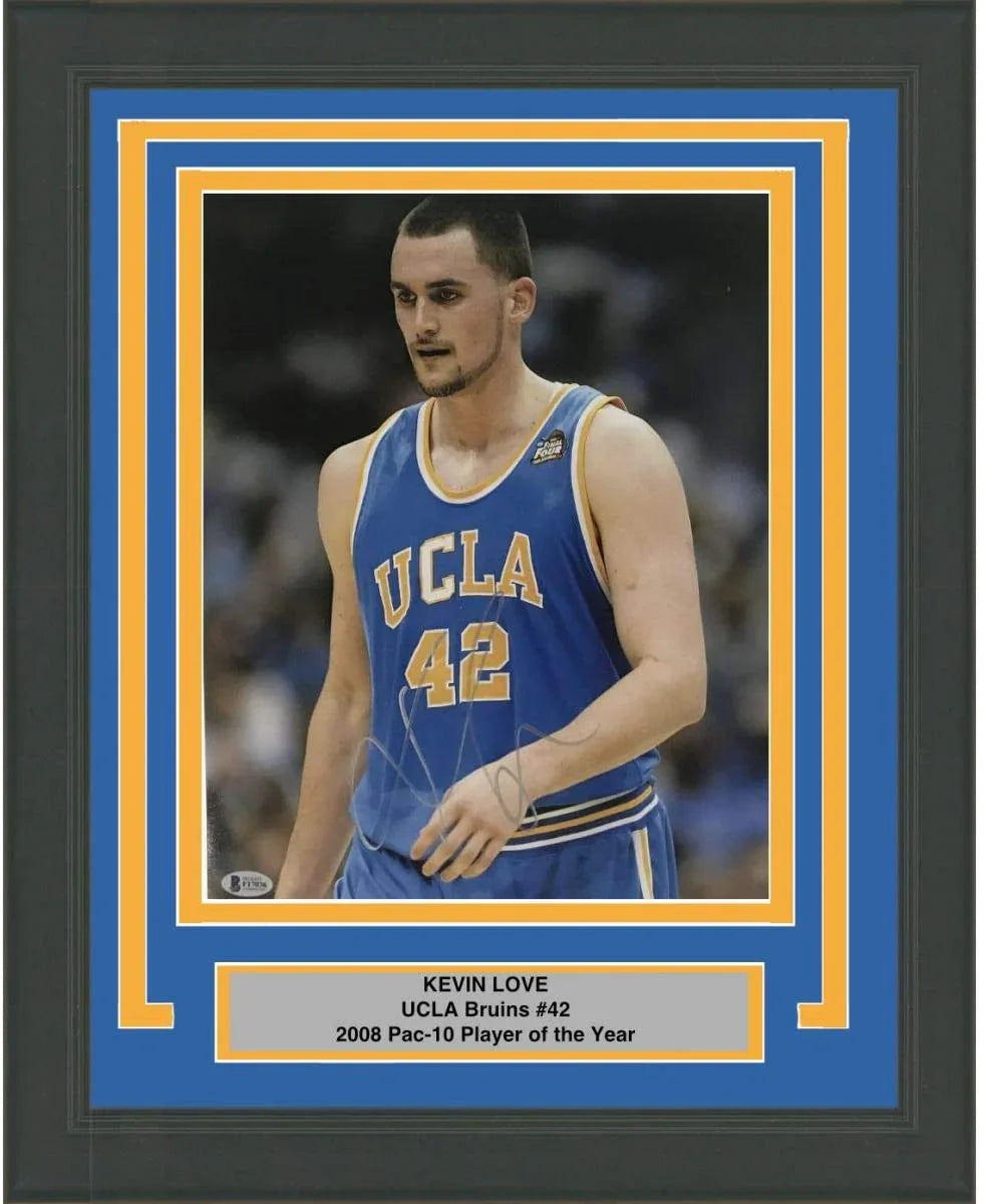 Framed Autographed/Signed Kevin Love UCLA Bruins 11x14 College Basketball Photo JSA COA