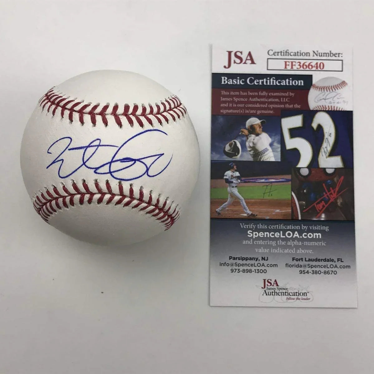 Autographed/Signed Brett Lawrie Rawlings Official Major League Baseball ROML JSA COA Auto
