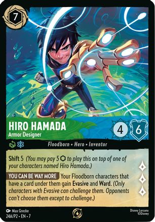 Hiro Hamada - Armor Designer (Store Championship Participant) (24A) - Disney Lorcana Promo Cards