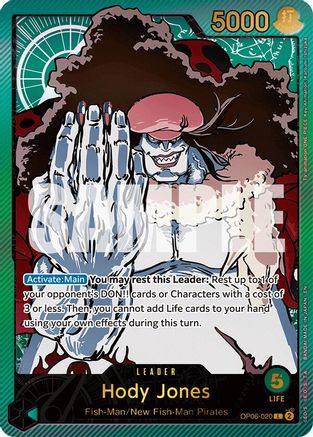 Hody Jones (SPR) (OP06-020) - Extra Booster: Anime 25th Collection Foil