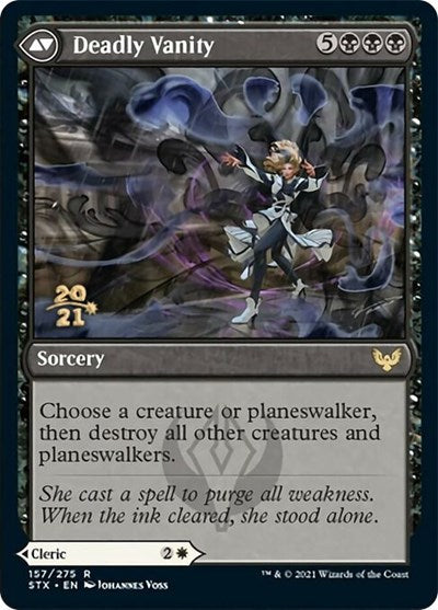 Selfless Glyphweaver // Deadly Vanity (PRE-157S) - Strixhaven: School of Mages Promos Foil