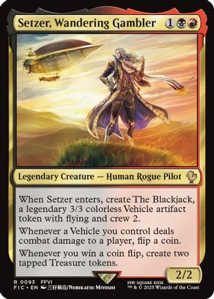 Setzer, Wandering Gambler (FIC-093) - Commander: FINAL FANTASY
