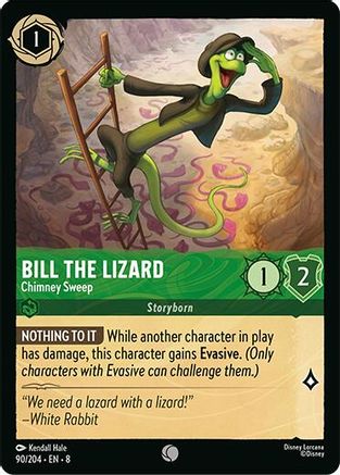 Bill the Lizard - Chimney Sweep (90/204) - Reign of Jafar