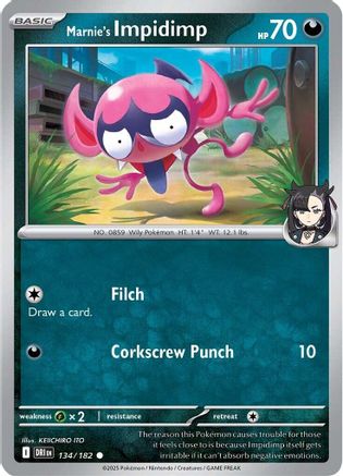 Marnie's Impidimp 134 - SV10 Destined Rivals