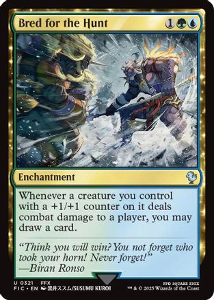 Bred for the Hunt (Surge Foil) (FIC-321) - Commander: FINAL FANTASY Foil