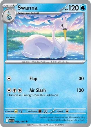 Swanna 026/086 - SV White Flare
