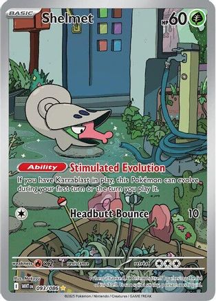 Shelmet 093/086 - SV White Flare Holofoil
