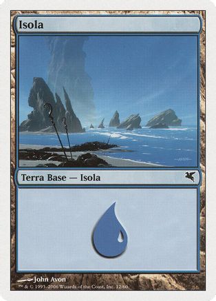 Island (Italian) - "Isola" (G12) (PSAL-G12) - Magic Encyclopedia 2005 (Salvat/Hachette)
