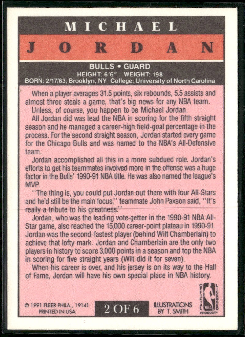 1991-92 Fleer Wheaties Pro-Visions Michael Jordan