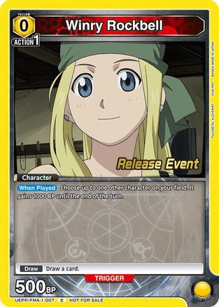 Winry Rockbell (007) (UEPR/FMA-1-007) - UE09BT FULLMETAL ALCHEMIST Release Event Cards