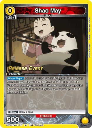 Shao May (UEPR/FMA-1-017) - UE09BT FULLMETAL ALCHEMIST Release Event Cards