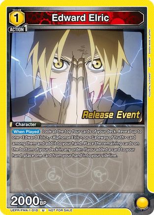 Edward Elric (010) (UEPR/FMA-1-010) - UE09BT FULLMETAL ALCHEMIST Release Event Cards