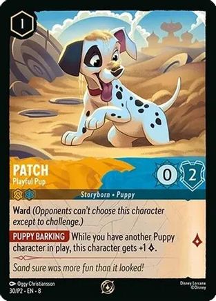 Patch - Playful Pup (30) - Disney Lorcana Promo Cards Cold Foil