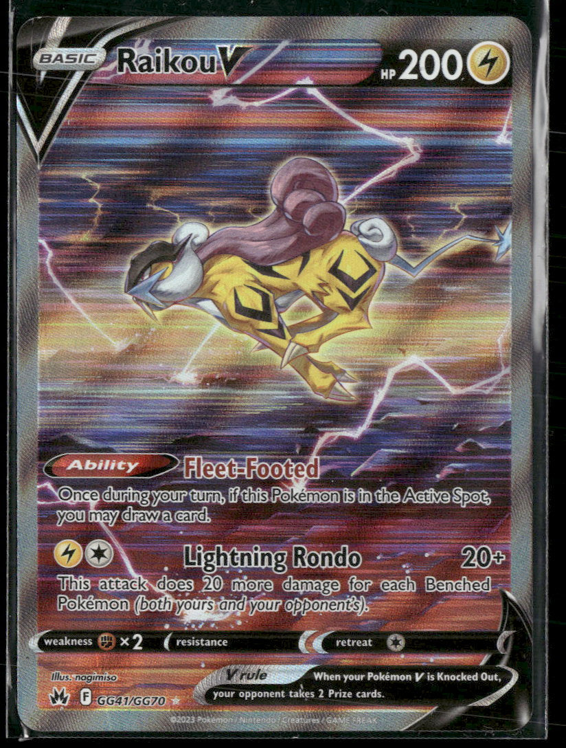 SWSH: Crown Zenith: Galarian Gallery Raikou V #GG41/GG70
