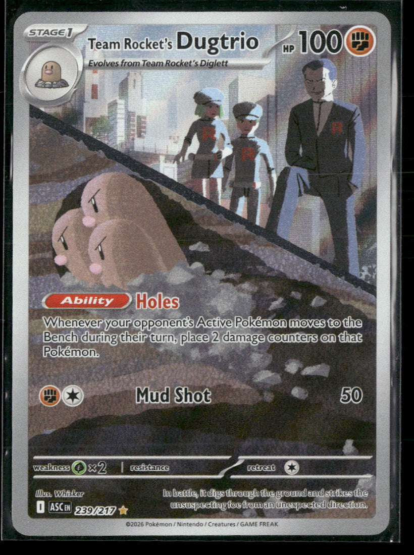ME: Ascended Heroes Team Rocket's Dugtrio #239/217