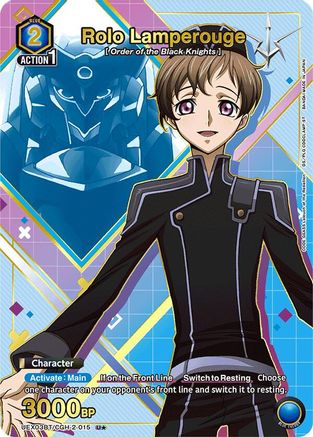 Rolo Lamperouge (015) (U*) (UEX03BT/CGH-2-015) - UEX03BT CODE GEASS Lelouch of the Rebellion Vol2 Foil