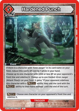 Hardened Punch (UE10BT/AOT-1-096) - UE10BT Attack on Titan