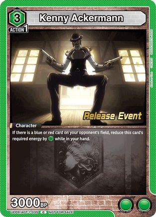 Kenny Ackermann (035) (UEPR/AOT-1-035) - UE10BT Attack on Titan Release Event Cards
