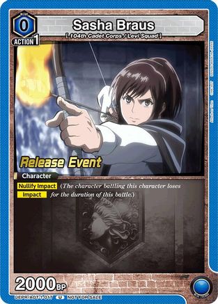 Sasha Braus (017) (UEPR/AOT-1-017) - UE10BT Attack on Titan Release Event Cards