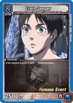 Eren Jaeger (026) (UEPR/AOT-1-026) - UE10BT Attack on Titan Release Event Cards